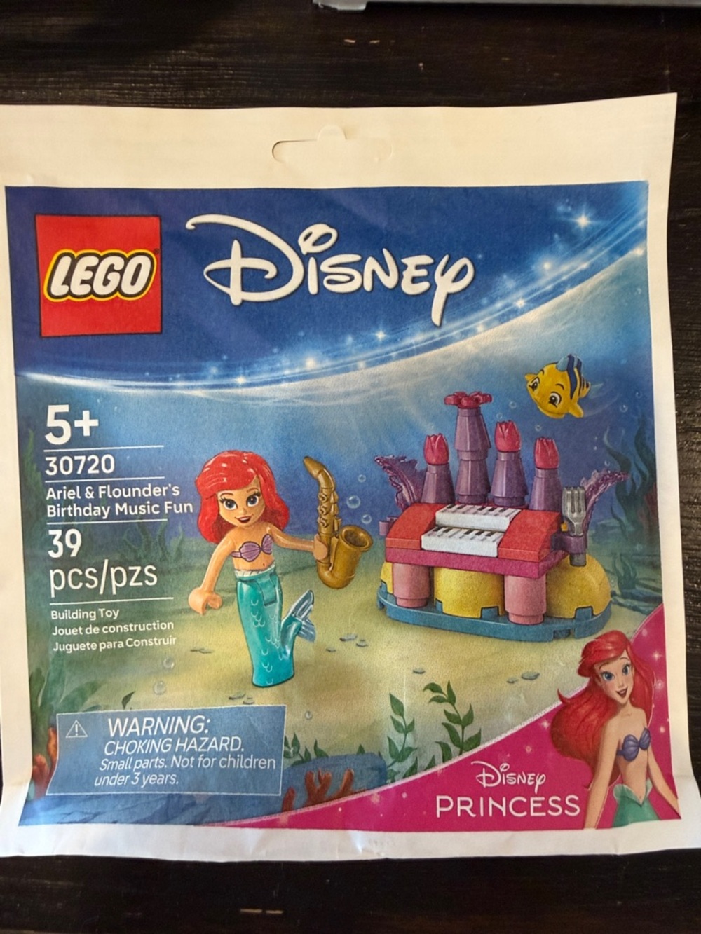 LEGO Disney Ariel & Flounder Birthday Music Fun - Red/Blue/Yellow/Purple